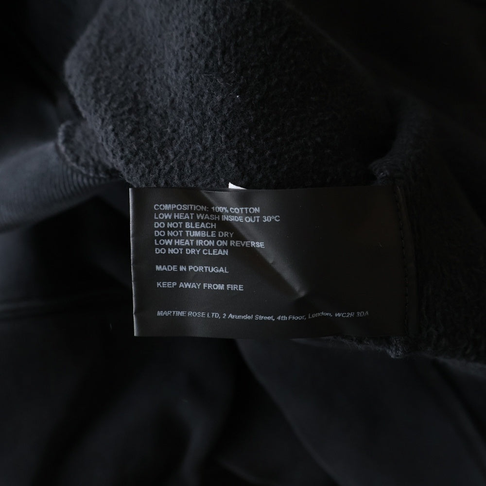 MARTINE ROSE(マーティンローズ) Classic Hoodie フェード加工 プルオーバースウェットパーカー フーディー グレー