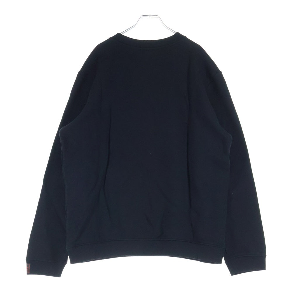 RAF SIMONS(ラフシモンズ) 22AW Sweatshirt ロゴプリント クルーネックスウェットトレーナー ブラック 222-165E
