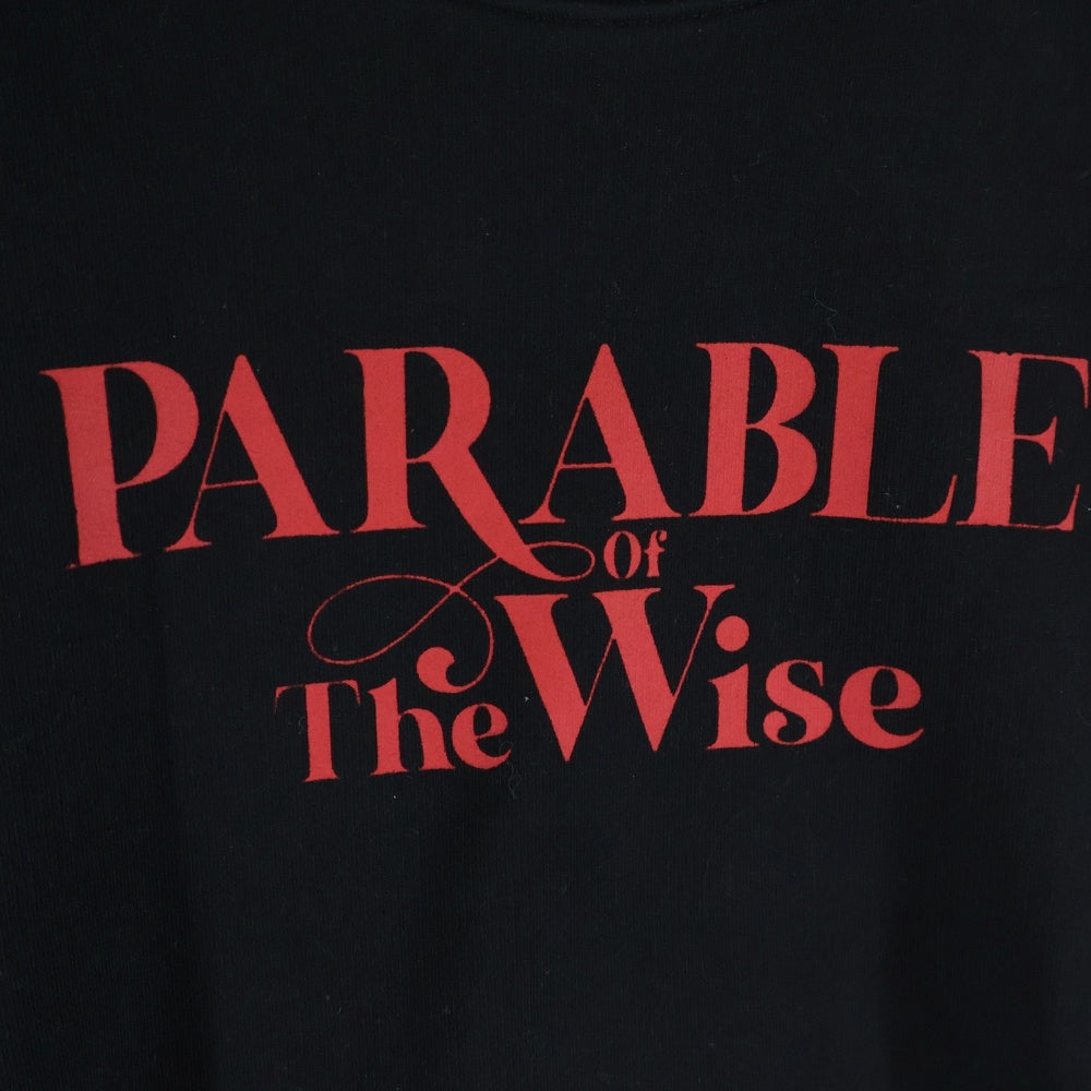 RAF SIMONS(ラフシモンズ) 22AW Sweatshirt ロゴプリント クルーネックスウェットトレーナー ブラック 222-165E