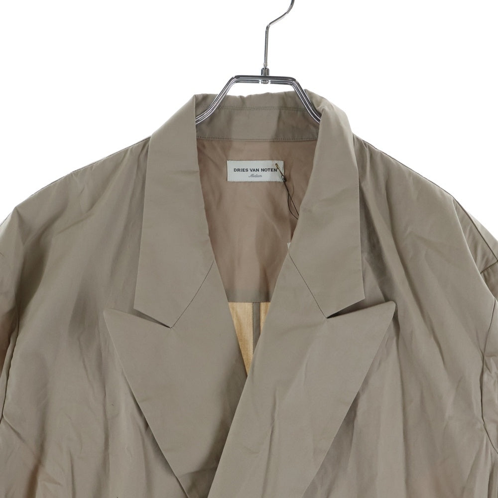 DRIES VAN NOTEN(ドリスヴァンノッテン) 24SS M.W.SHIRT SAN コットン ダブルテーラードジャケット ベージュ