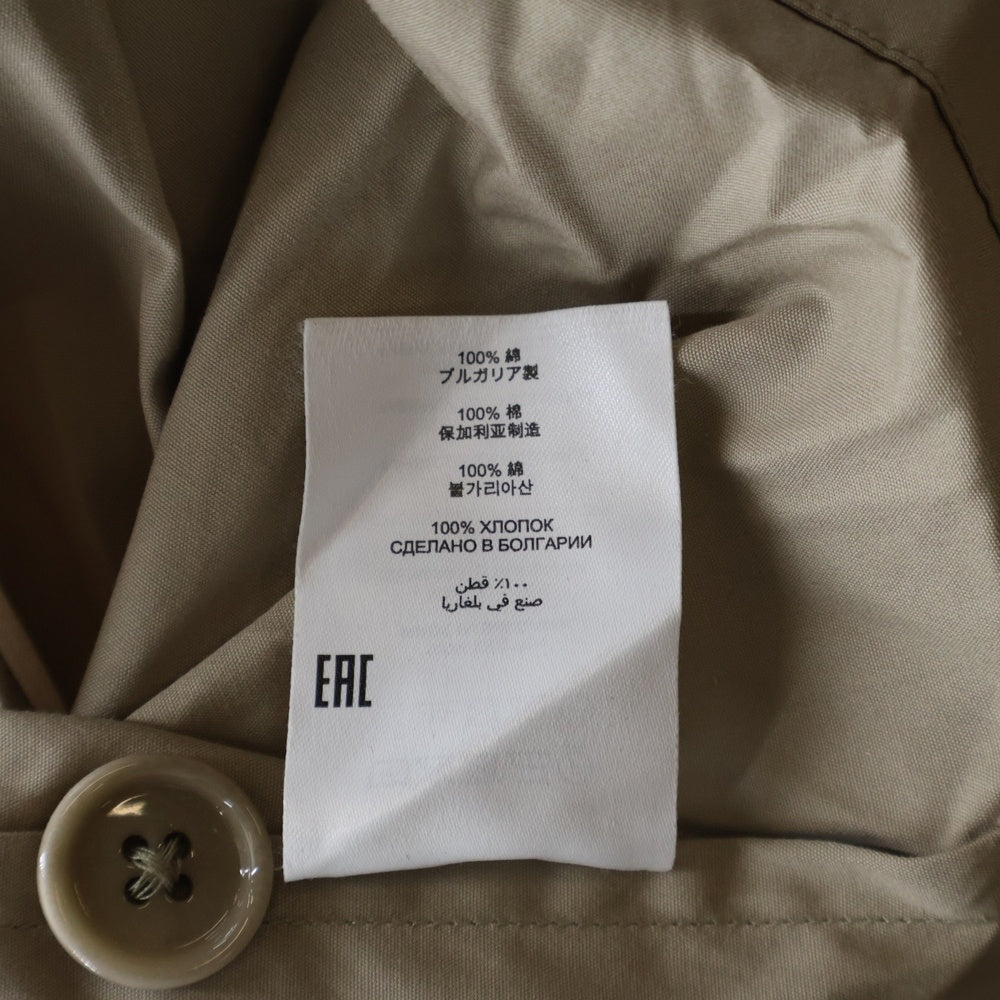 DRIES VAN NOTEN(ドリスヴァンノッテン) 24SS M.W.SHIRT SAN コットン ダブルテーラードジャケット ベージュ