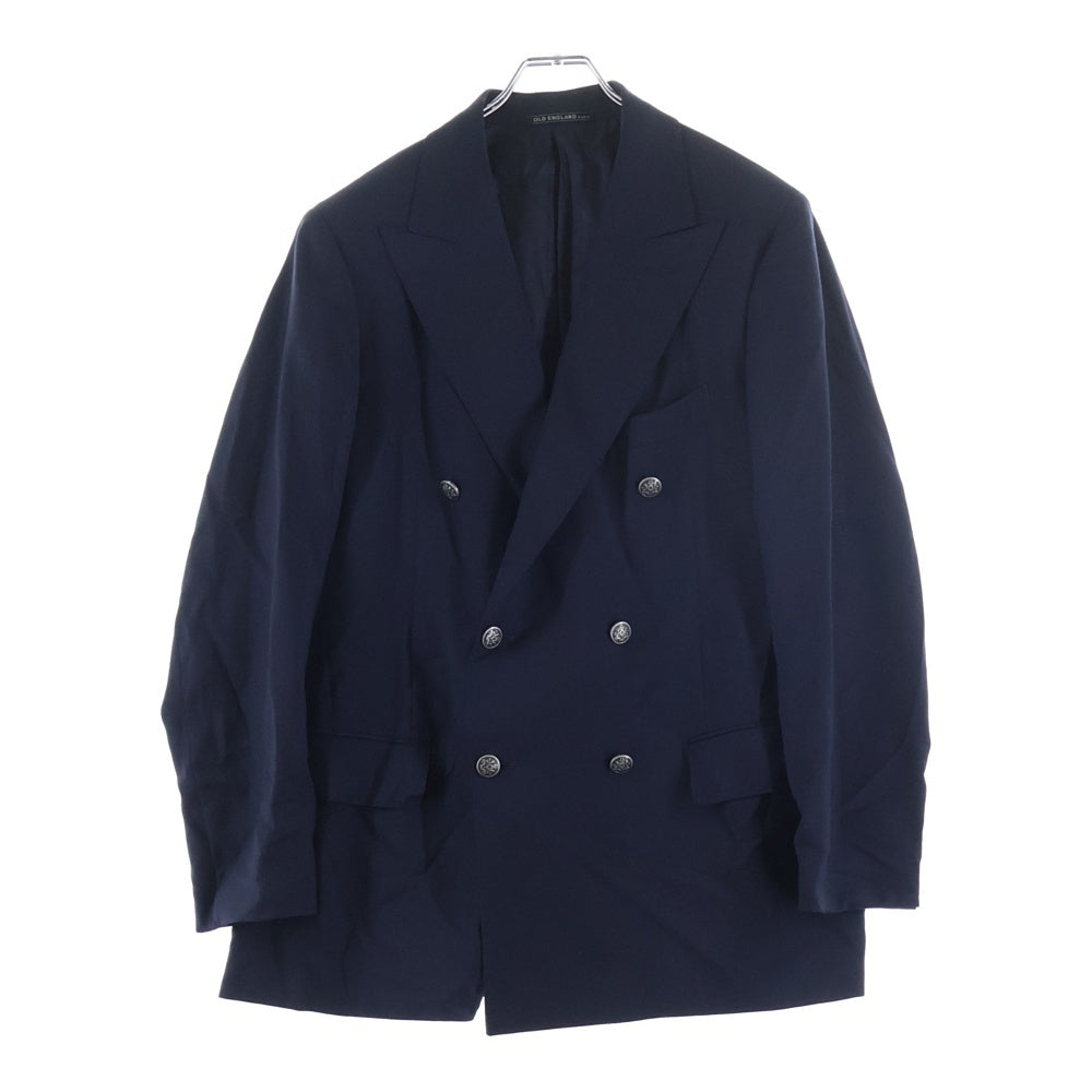 OLD ENGLAND(オールドイングランド) Wool Tailored Jacket ウール ダブルブレスト テーラードジャケット ネイビー 520-91410008