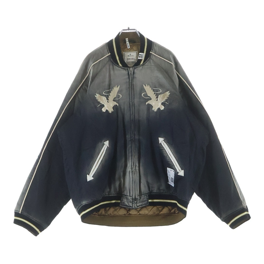 MAISON MIHARAYASUHIRO(メゾンミハラヤスヒロ) SOUVENIR JACKET J14BL141 ダメージ加工 スーベニアジャケット スカジャン ブラック