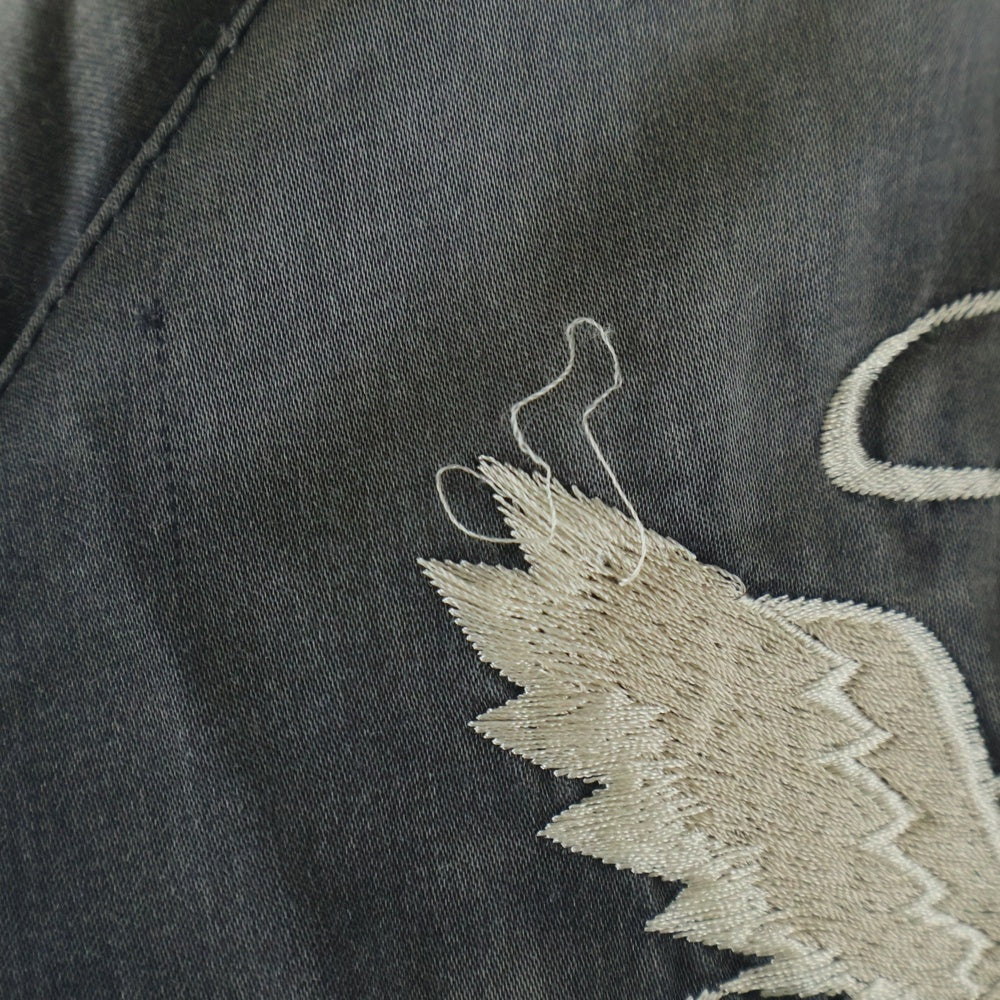 MAISON MIHARAYASUHIRO(メゾンミハラヤスヒロ) SOUVENIR JACKET J14BL141 ダメージ加工 スーベニアジャケット スカジャン ブラック