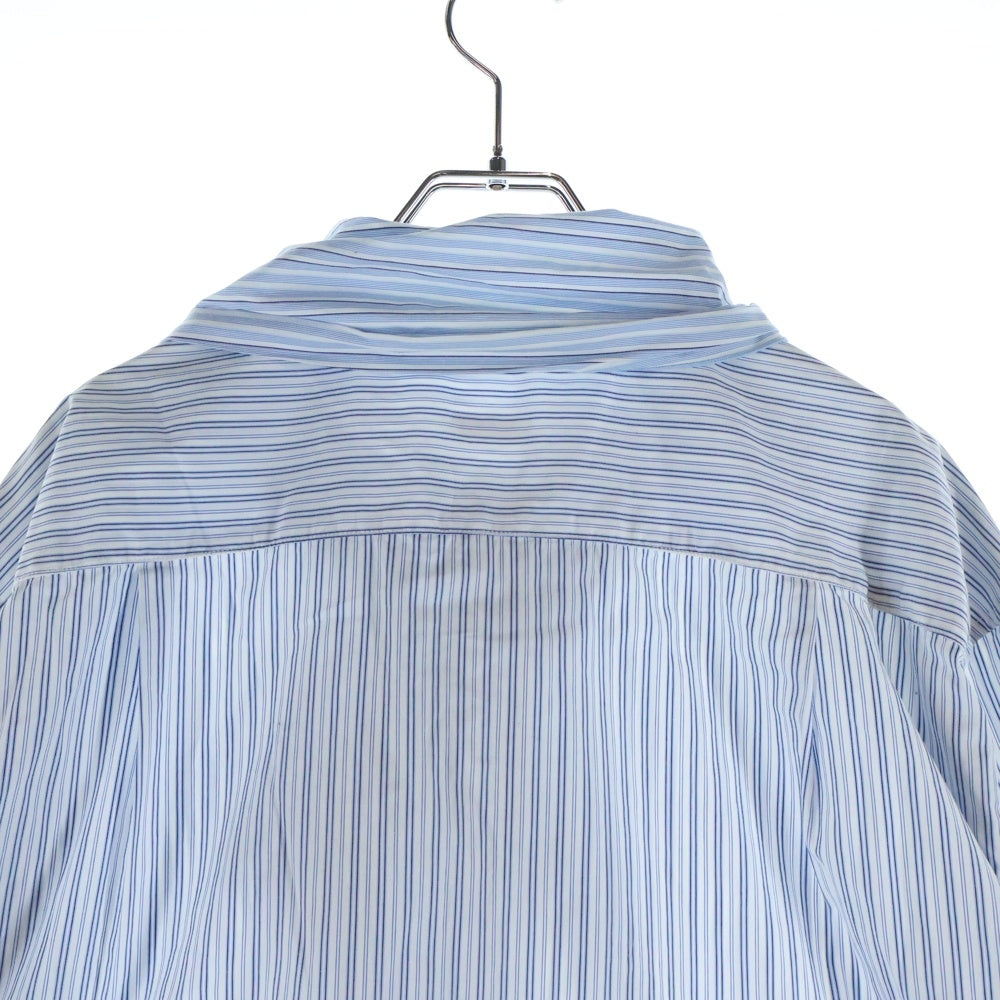 KAPITAL(キャピタル) Cotton Striped Bowtie Pubs Shirt K2010LS074 コットンストライプボウタイ長袖ストライプシャツ ホワイト/ブルー