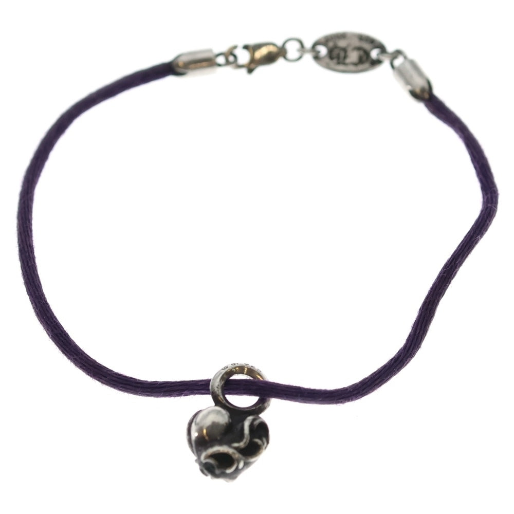 CHROME HEARTS(クロムハーツ) KZ BRACELET HRT KZ ケーゼット ハートスタック シルクブレスレット パープル/シルバー