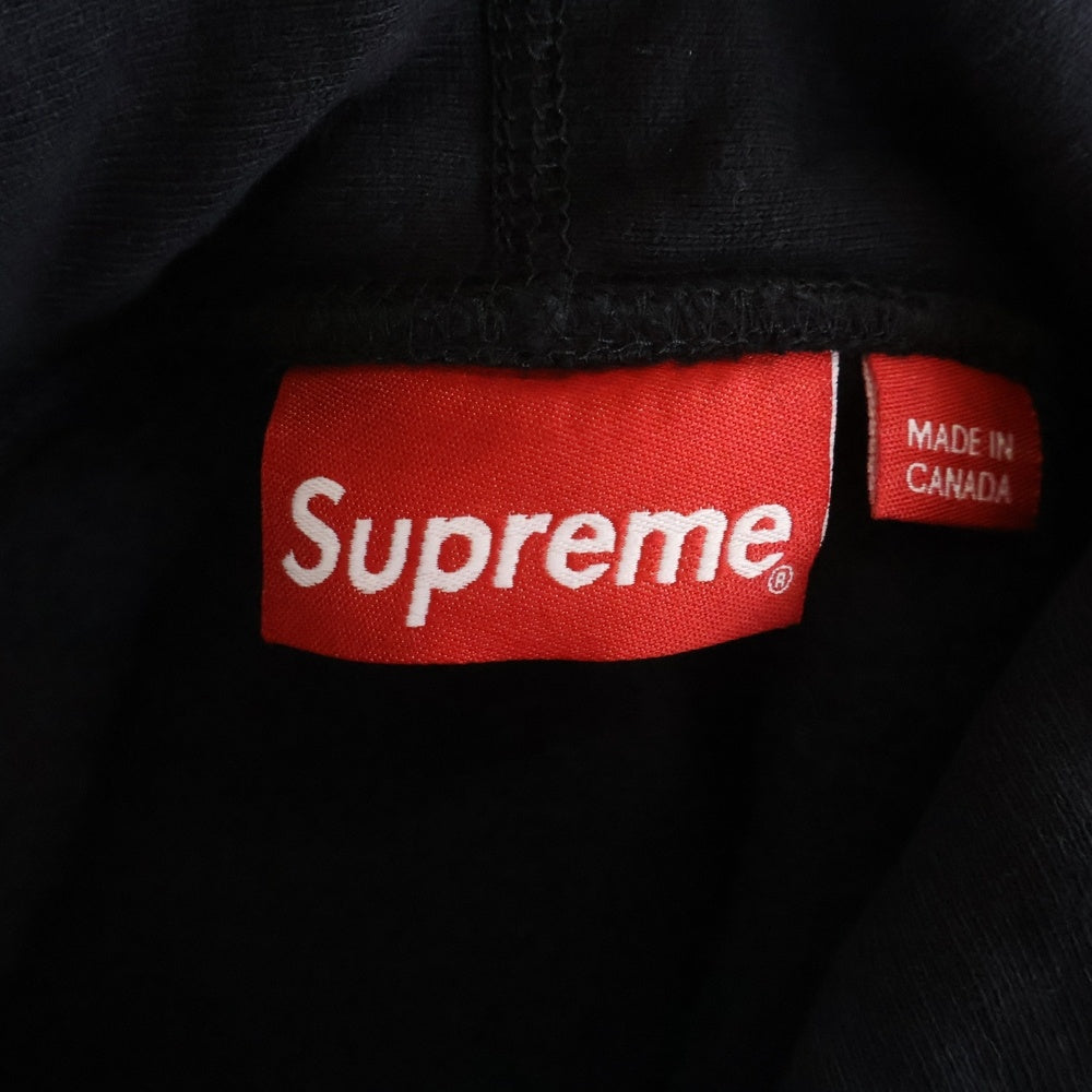 SUPREME(シュプリーム) 19SS Swarovski Box Logo Hooded Sweeatshirt スワロフスキー ボックスロゴ プルオーバースウェットパーカー フーディー ブラック