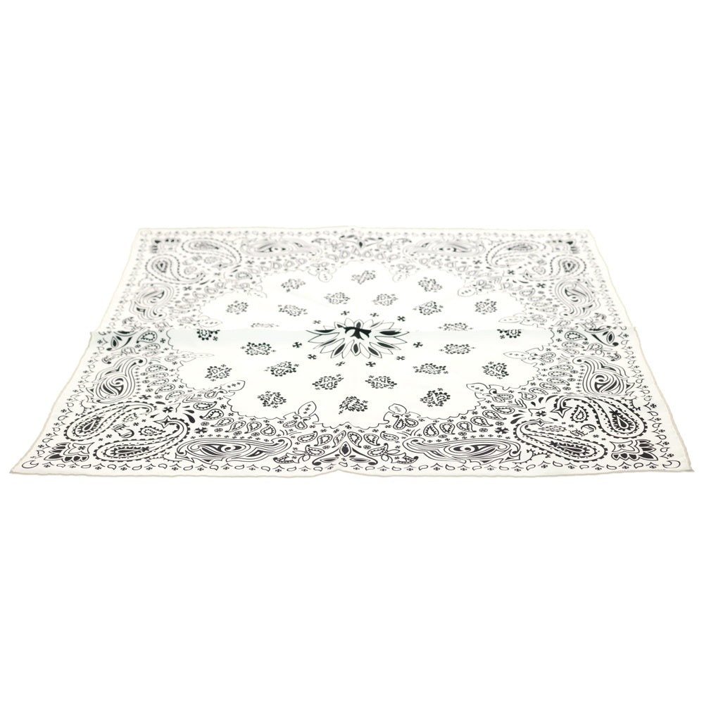 CHROME HEARTS(クロムハーツ) CH SILK BANDANA シルクバンダナ スカーフ ホワイト