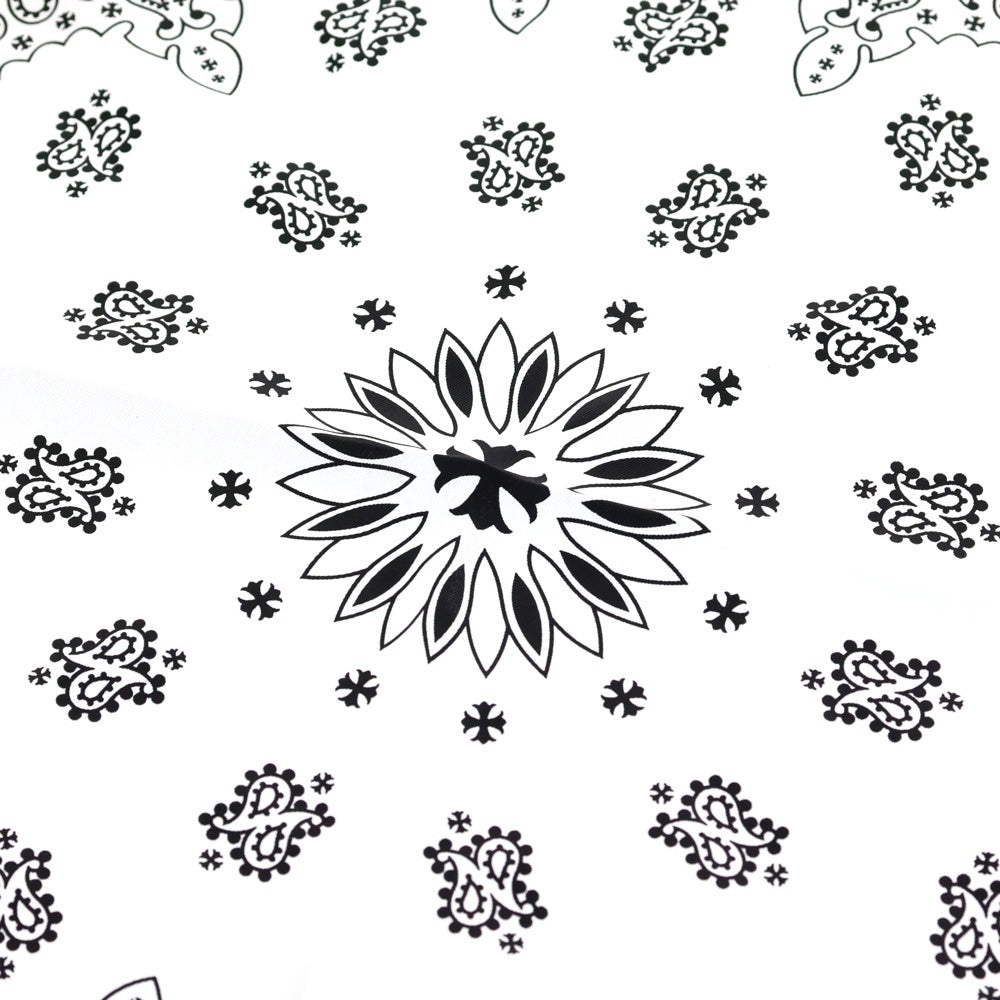 CHROME HEARTS(クロムハーツ) CH SILK BANDANA シルクバンダナ スカーフ ホワイト