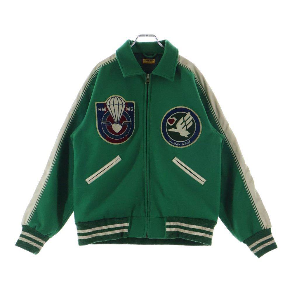 HUMAN MADE(ヒューマンメイド) 25SS MILITARY JACKET ウールミリタリージャケット ブルゾン グリーン HM30JK018