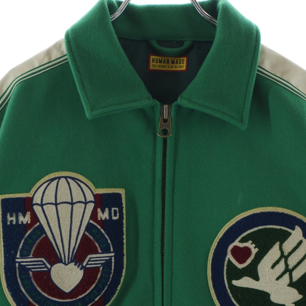 HUMAN MADE(ヒューマンメイド) 25SS MILITARY JACKET ウールミリタリージャケット ブルゾン グリーン HM30JK018