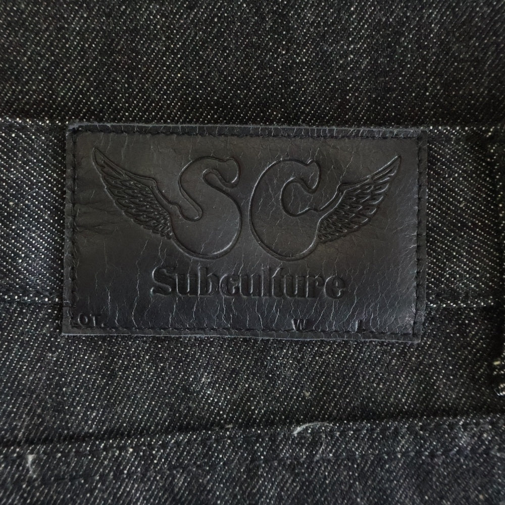 SUBCULTURE(サブカルチャー) S01XX BLACK DENIM PANTS SCPT-CL11 ストレートデニムパンツ ブラック