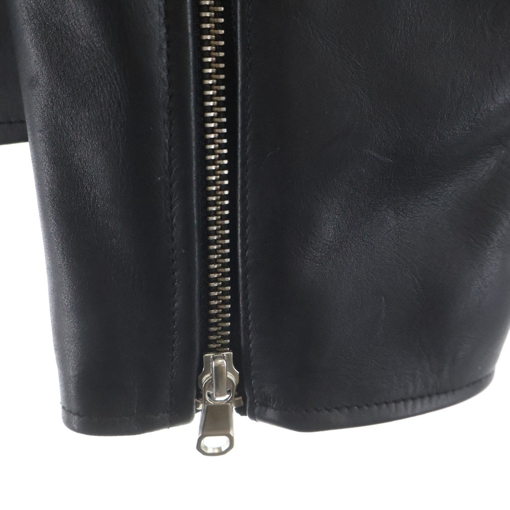 STUSSY(ステューシー) 25AW BIKER LEATHER JACKET 115881 バイカーレザージャケット ブラック