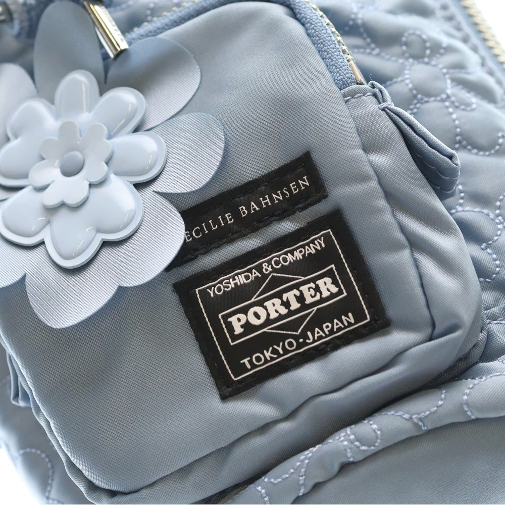 PORTER(ポーター) ×CECILIE BAHNSEN BONSAC MINI ×セシリーバンセン ボンサックミニバッグ ブルー レディース