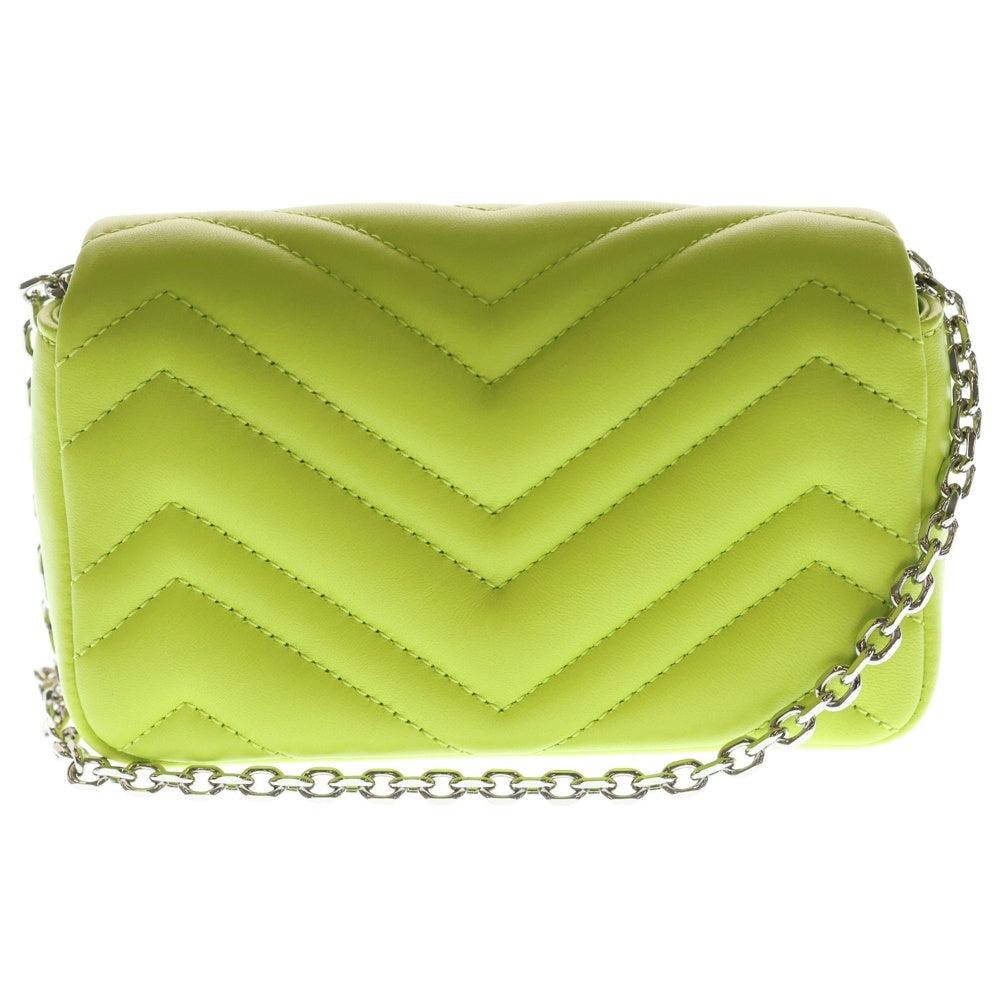 GUCCI(グッチ) GG Marmont Quilting Chain Mini Bag GGマーモント キルティング チェーンミニバッグ ショルダーバッグ イエロー 841290 レディース