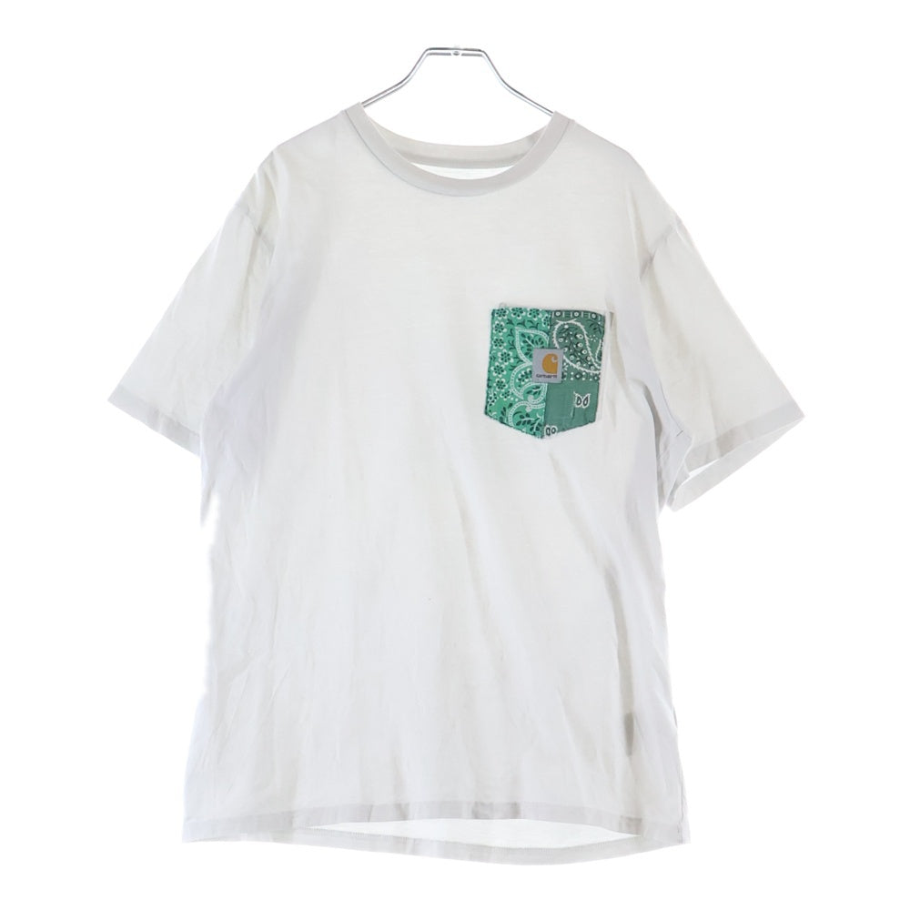 CARHARTT(カーハート) ×MIYAGI HIDETAKA S/S POCKET T-SHIRT バンダナポケット 半袖Tシャツ ホワイト I022091