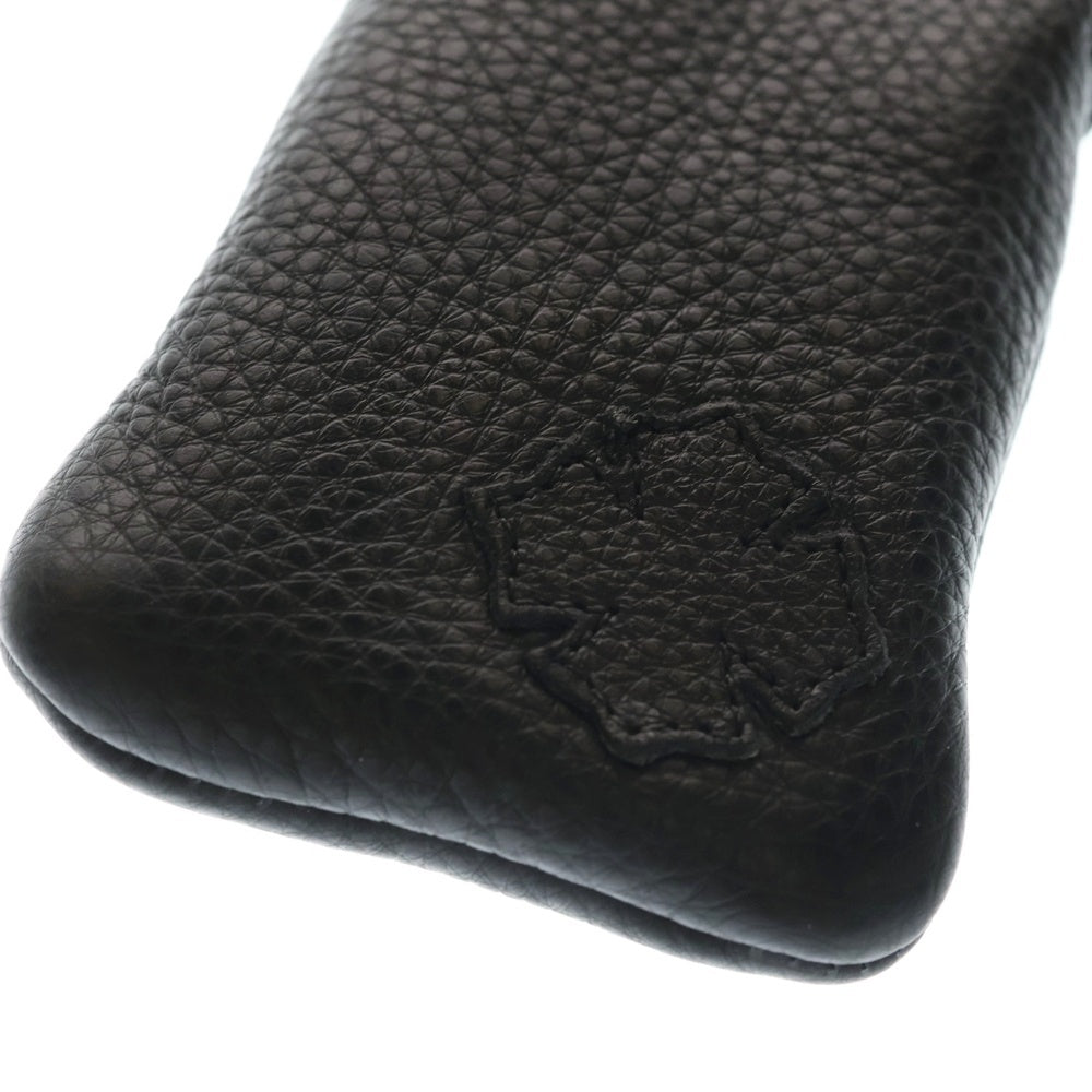 CHROME HEARTS(クロムハーツ) CASE ダガージップ レザーアイウェアケース 眼鏡ケース ブラック