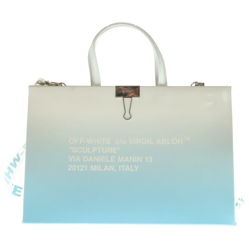OFF-WHITE(オフホワイト) バインダー 2WAYハンドバッグ ショルダーバッグ ホワイト レディース