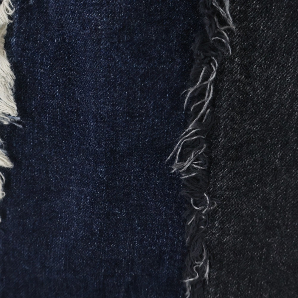 Jieda(ジエダ) SWITCHING OVER DENIM PANTS Jie-22W-PT01 スイッチングオーバーデニムパンツ ブラック