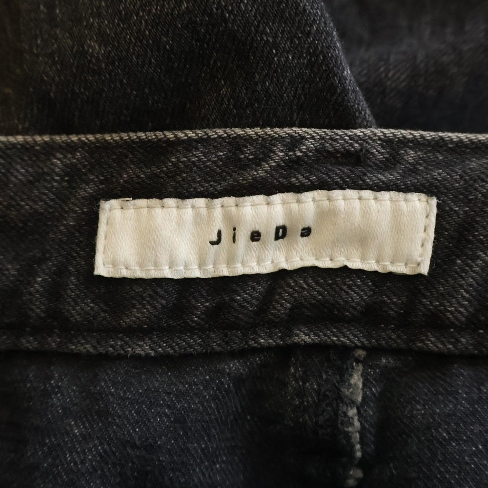 Jieda(ジエダ) SWITCHING OVER DENIM PANTS Jie-22W-PT01 スイッチングオーバーデニムパンツ ブラック