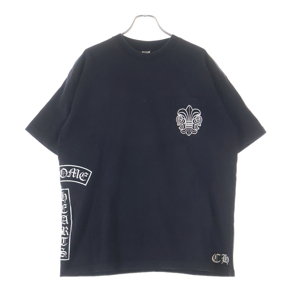 CHROME HEARTS(クロムハーツ) OLD BS FLUER T-BAR TEE フレアプリント クルーネック 半袖Tシャツ カットソー ブラック