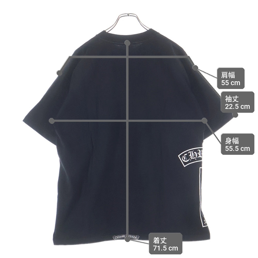 CHROME HEARTS(クロムハーツ) OLD BS FLUER T-BAR TEE フレアプリント クルーネック 半袖Tシャツ カットソー ブラック