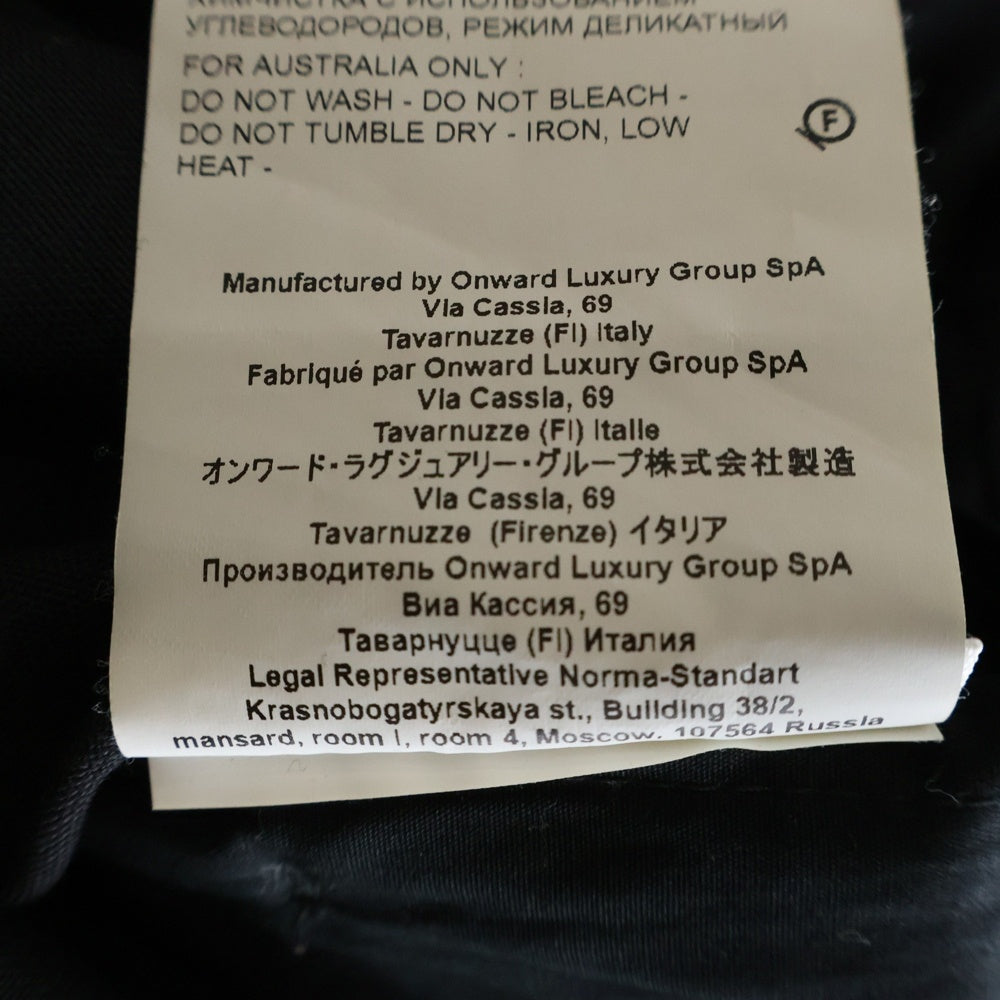 OAMC(オーエーエムシー) 20AW REGS PANTS OAMR311133 バージンウール ベルテッド スラックス パンツ ブラック