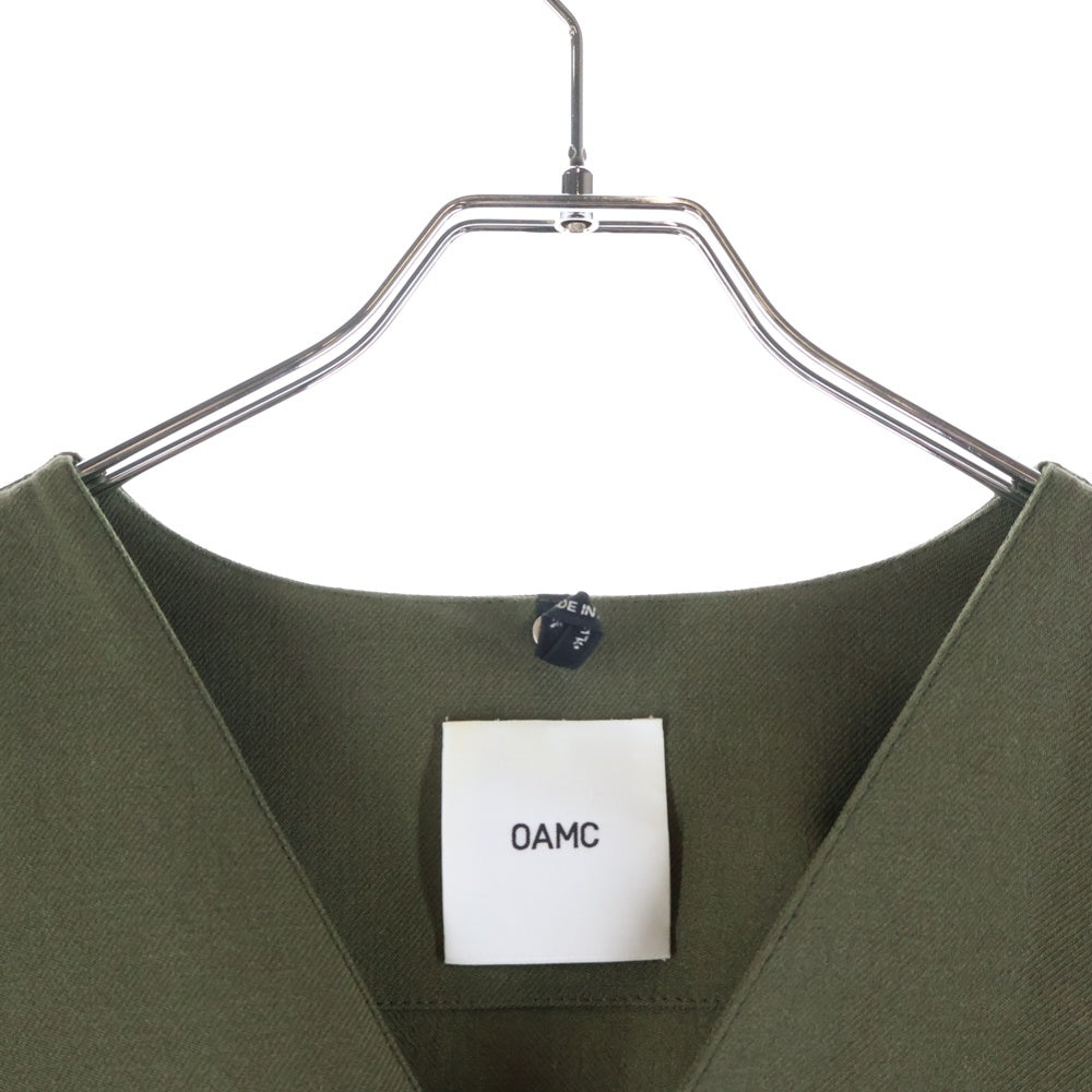 OAMC(オーエーエムシー) バージンウール ノーカラー長袖シャツ