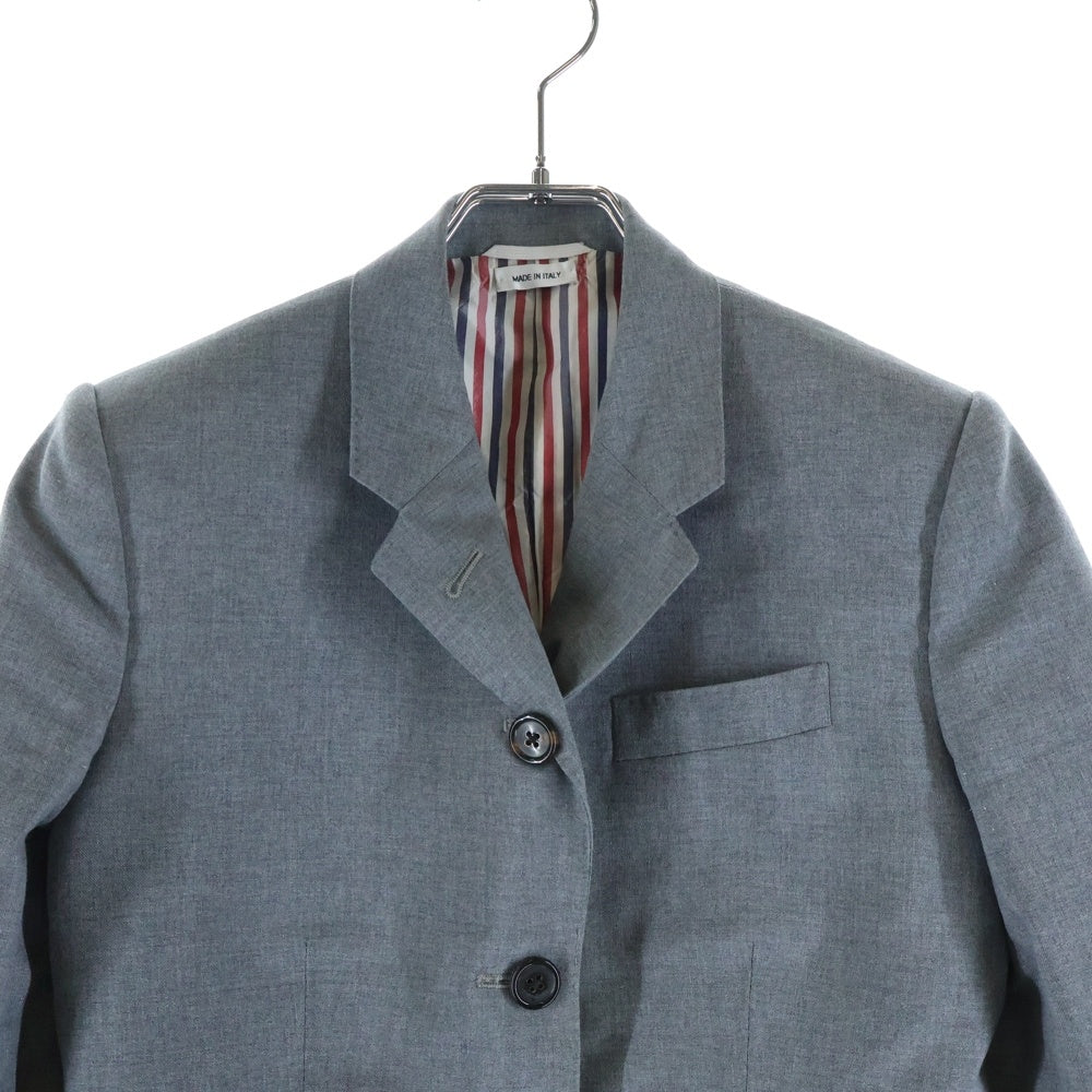 THOM BROWNE(トムブラウン) Wool Hi Armhole Tailored Jacket 3B テーラードジャケット グレー レディース FBC010V02872035