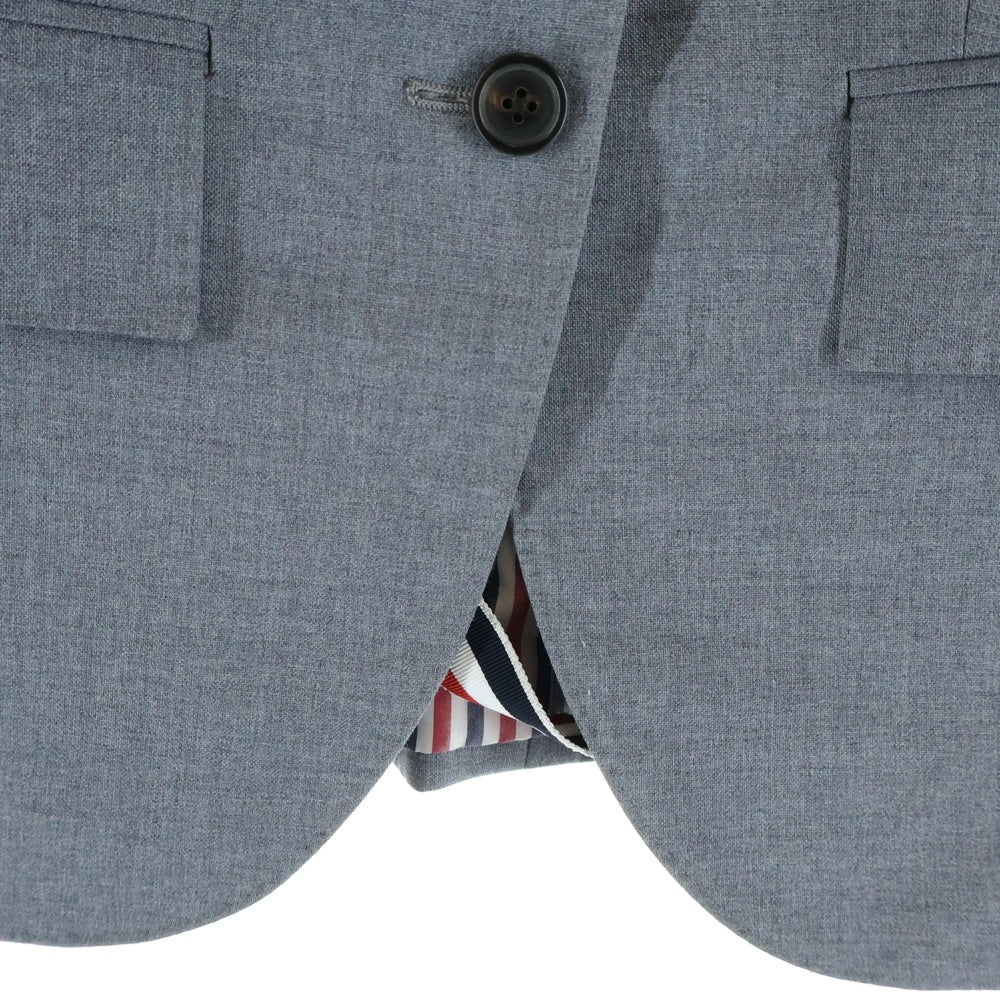THOM BROWNE(トムブラウン) Wool Hi Armhole Tailored Jacket 3B テーラードジャケット グレー レディース FBC010V02872035