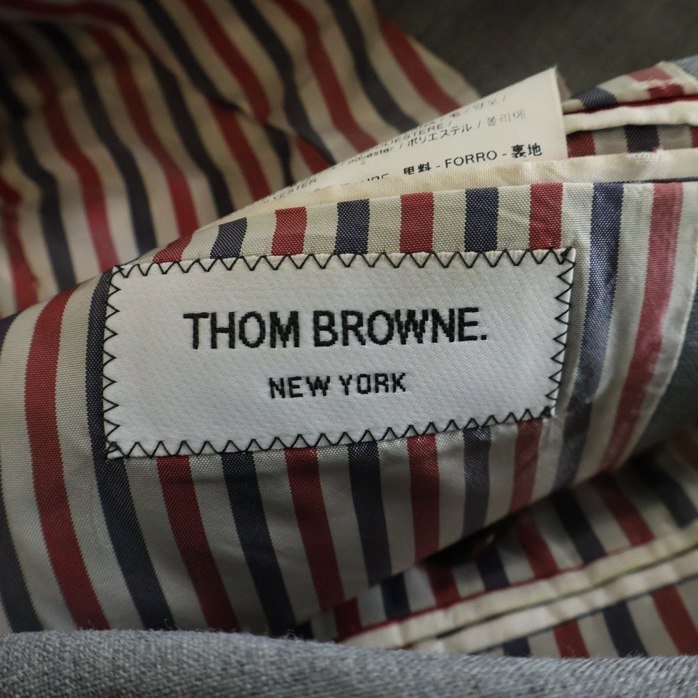 THOM BROWNE(トムブラウン) Wool Hi Armhole Tailored Jacket 3B テーラードジャケット グレー レディース FBC010V02872035