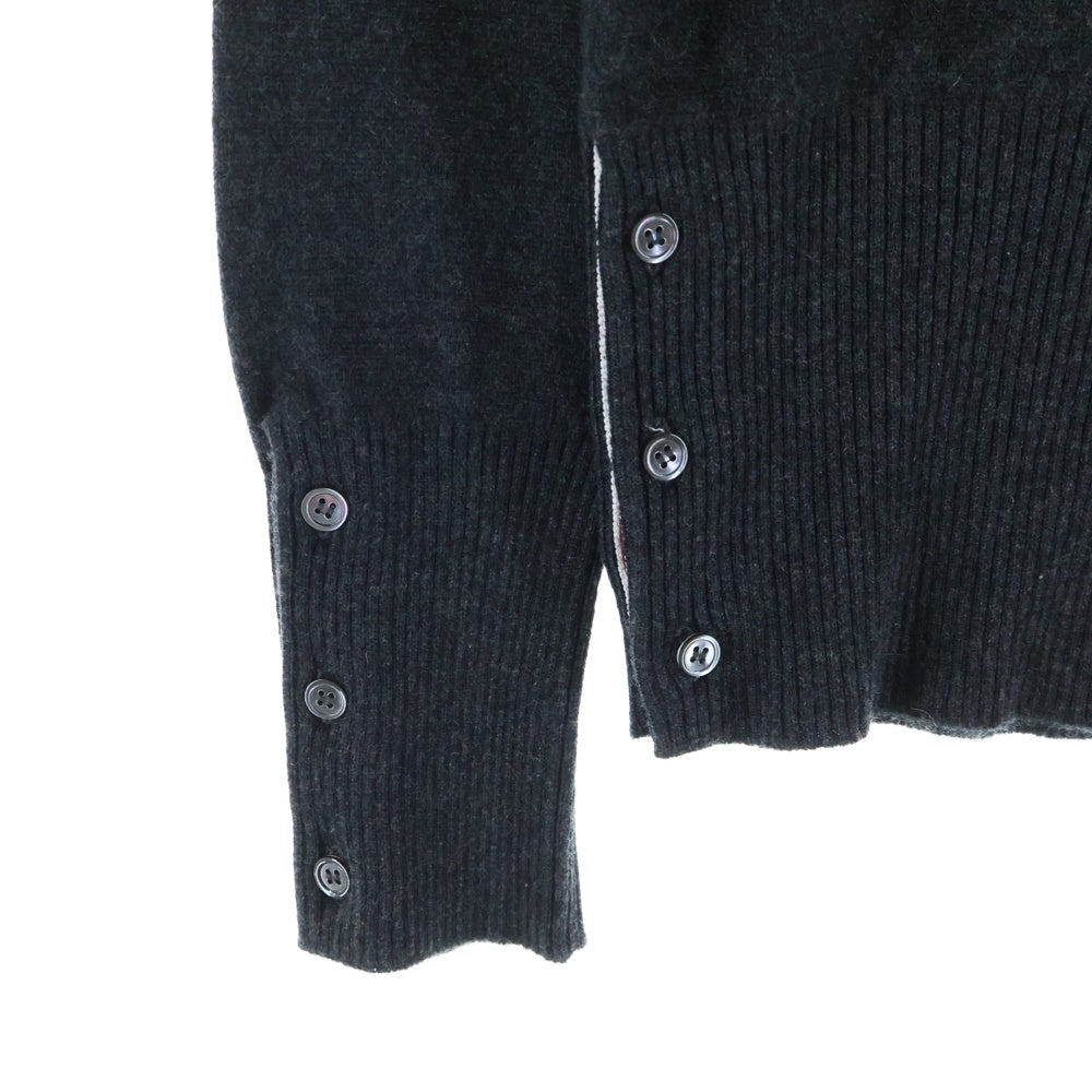 THOM BROWNE(トムブラウン) 4Bar Cashmere Knit Sweater カシミヤ クルーネックニットセーター レディース グレー FKA001A00011