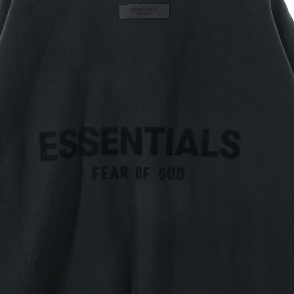 FEAR OF GOD ESSENTIALS(フィアオブゴッド エッセンシャルズ) SWEATSHIRT バックフェルトロゴ クルーネックスウェットトレーナー ブラック