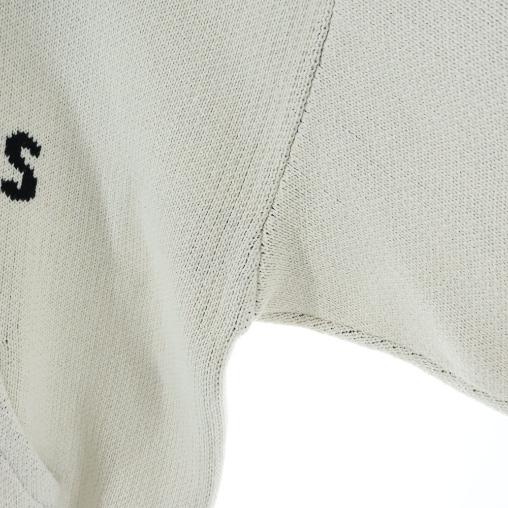 FEAR OF GOD ESSENTIALS(フィアオブゴッド エッセンシャルズ) KNIT HOODIE プルオーバーニットパーカー フーディー ホワイト