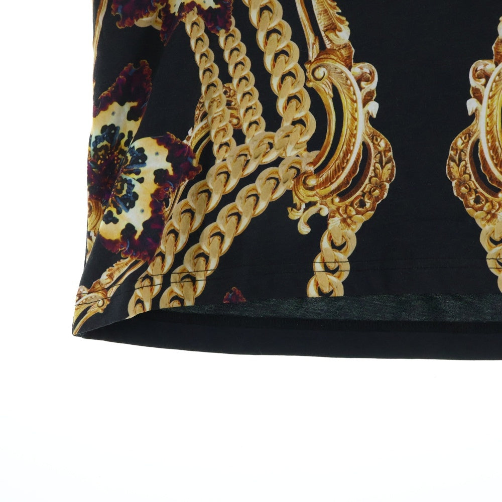 VERSACE(ヴェルサーチ) L/S T-SHIRT 総柄長袖Tシャツ ロンT ブラック B3GOB786