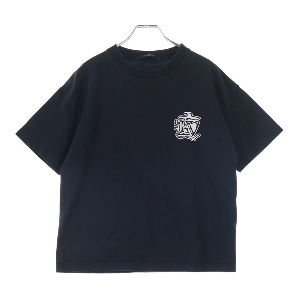 LOUIS VUITTON(ルイヴィトン) 19AW Smoke Printed Tee 半袖Tシャツ ブラック RM192 NPG HHY90W