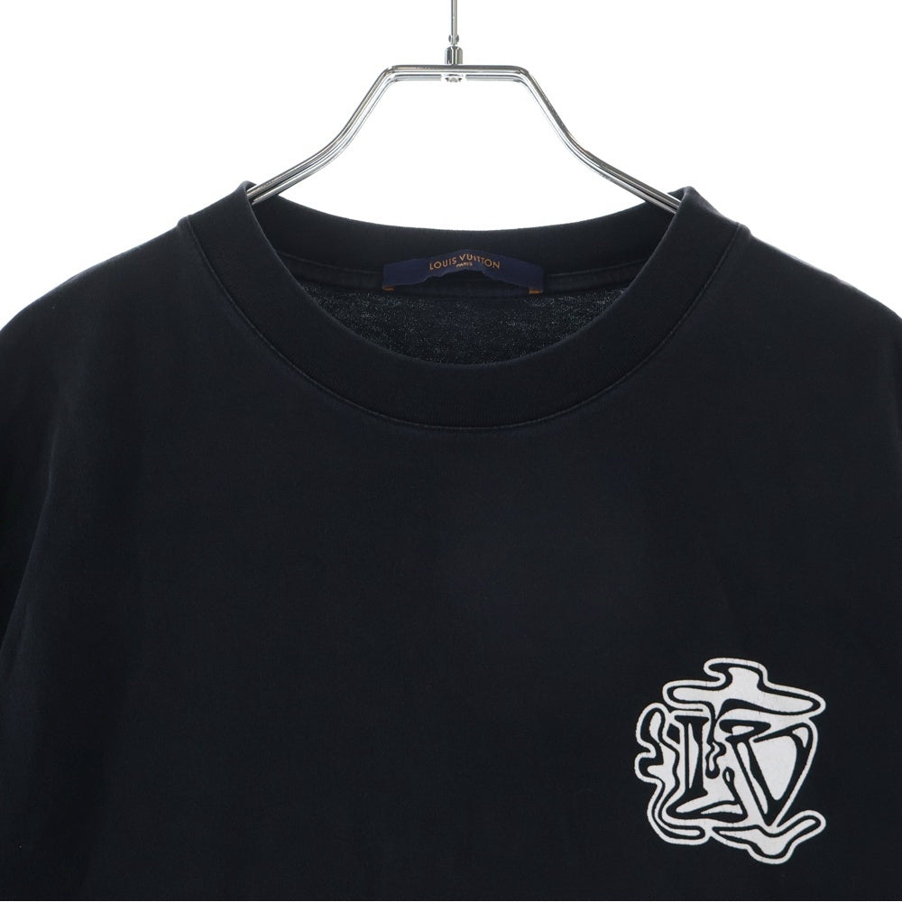LOUIS VUITTON(ルイヴィトン) 19AW Smoke Printed Tee 半袖Tシャツ ブラック RM192 NPG HHY90W