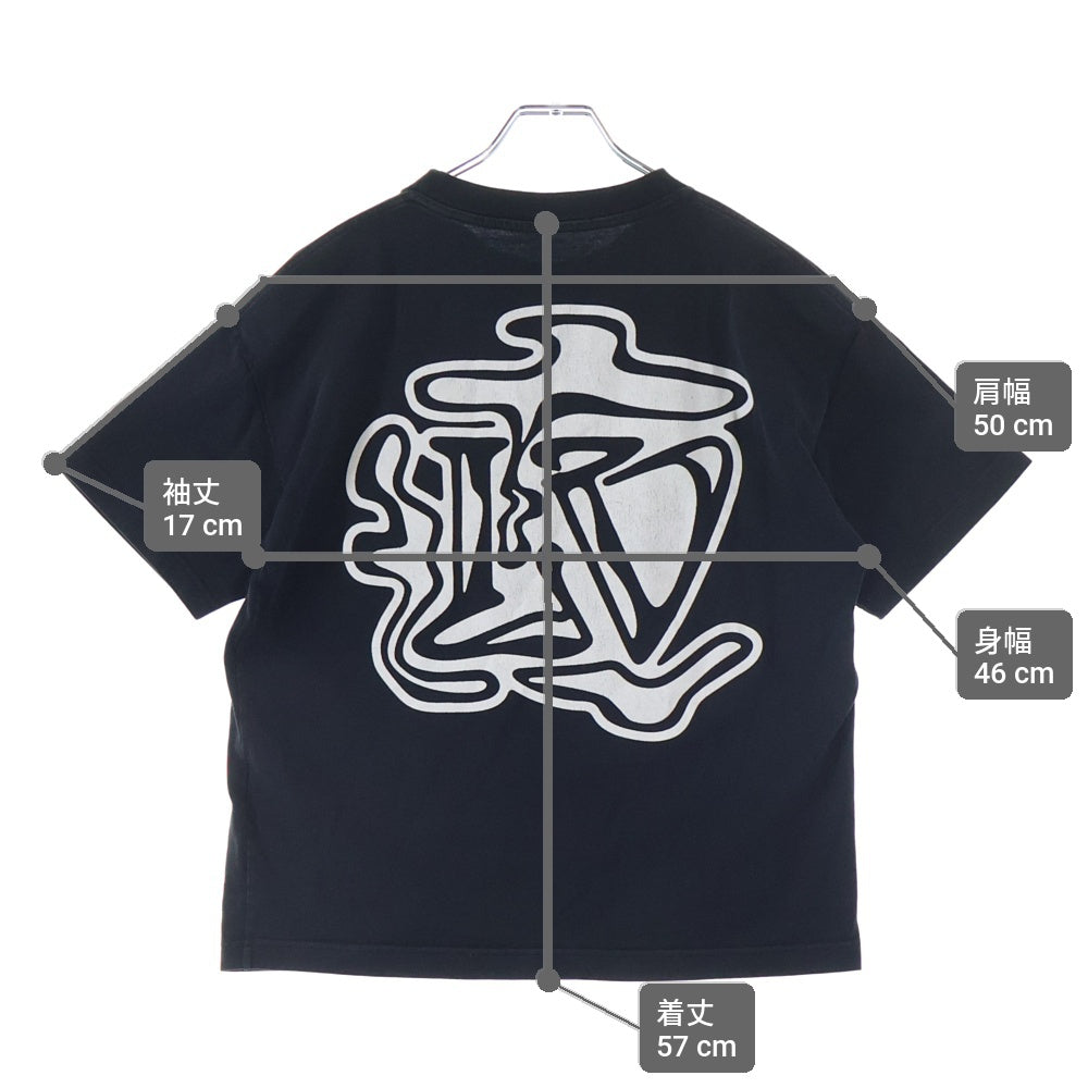 LOUIS VUITTON(ルイヴィトン) 19AW Smoke Printed Tee 半袖Tシャツ ブラック RM192 NPG HHY90W