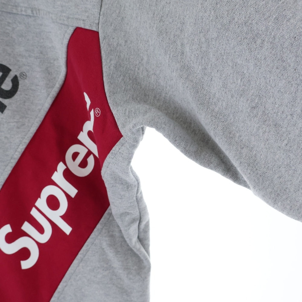 SUPREME(シュプリーム) 15SS Athletic Split Crewneck アスレティック スプリット クルーネックスウェットトレーナー グレー