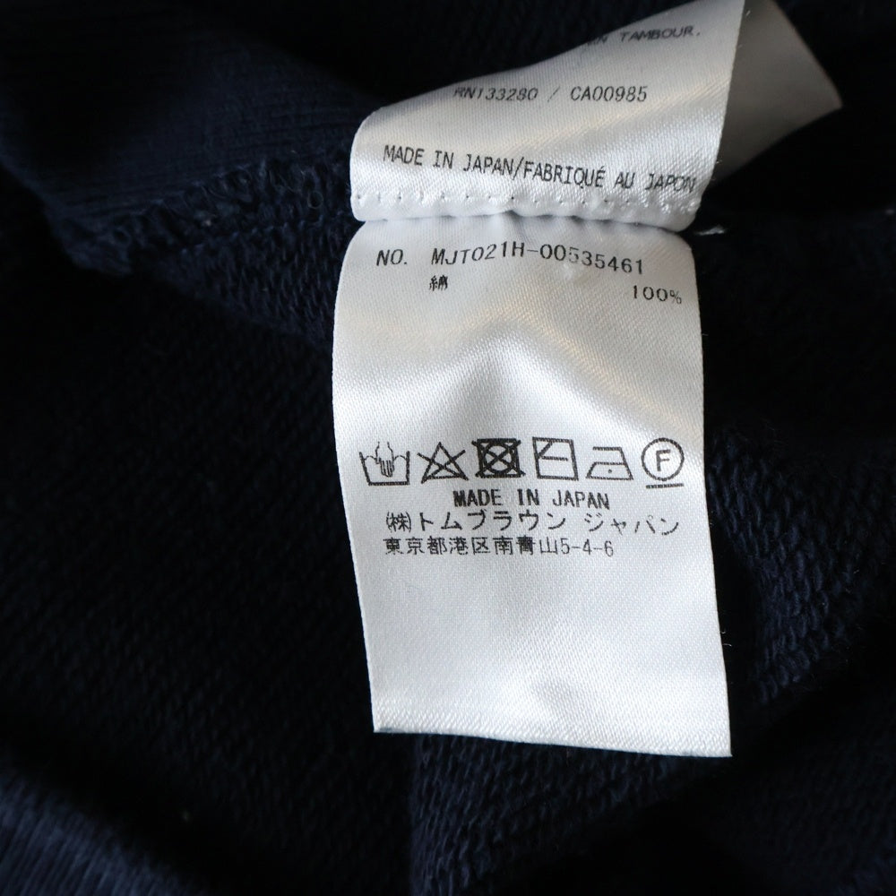 THOM BROWNE(トムブラウン) 4BAR Sweatshirt クルーネックスウェットトレーナー ネイビー MJT021H-00535461