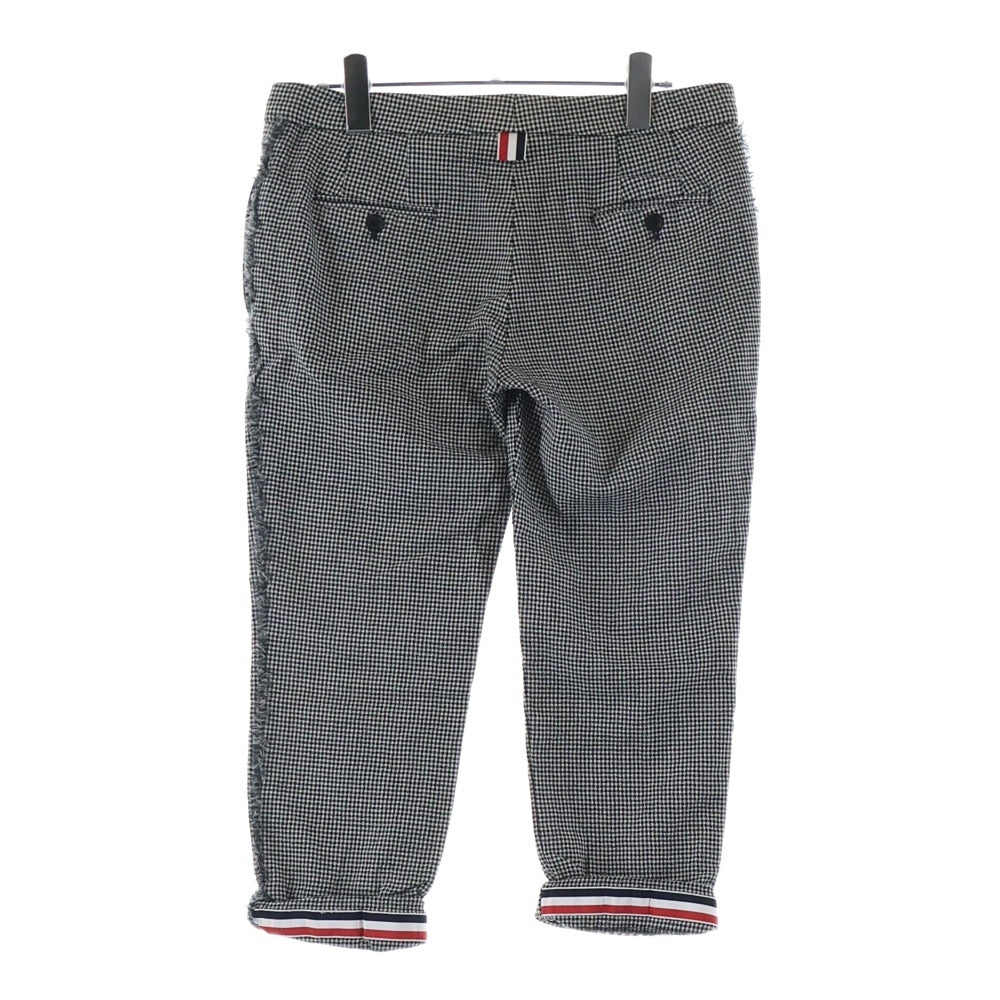 THOM BROWNE(トムブラウン) Wool Pants 千鳥格子 ウールチェックパンツ ブラック/ホワイト FTC025T-02290980
