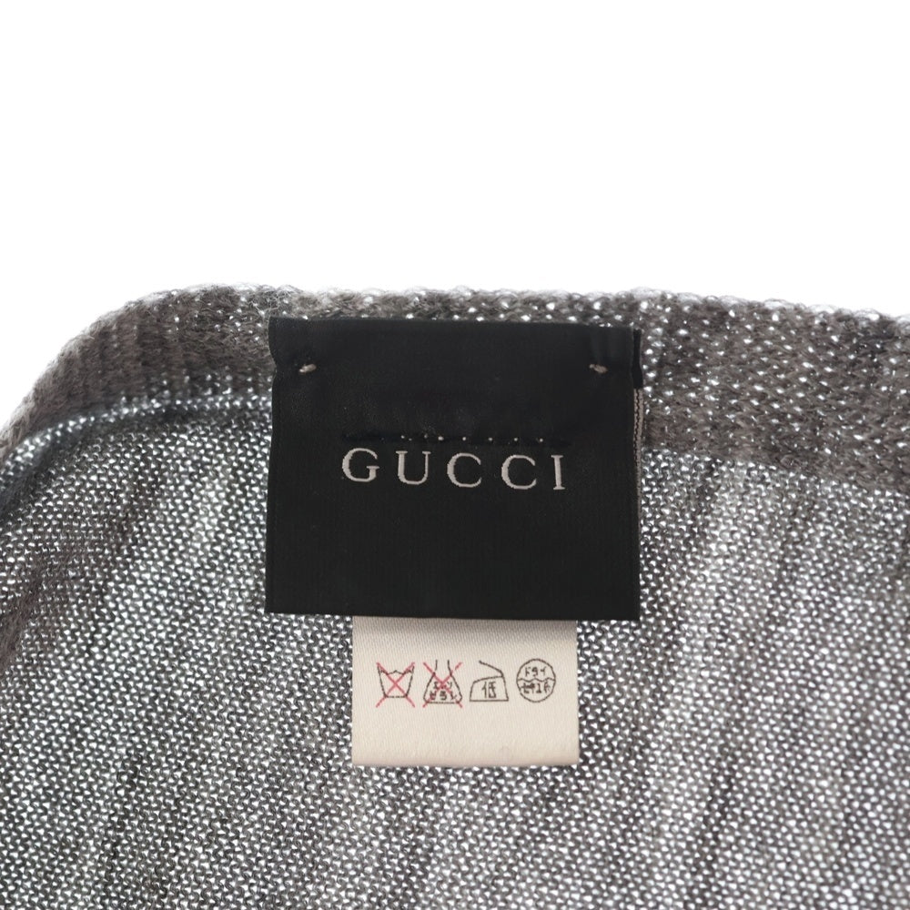 GUCCI(グッチ) Wool Stole ウールストール マフラー グレー 327377 3G206