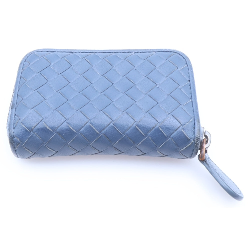 BOTTEGA VENETA(ボッテガヴェネタ) Leather Coin Case イントレチャート レザーコインケース ネイビー
