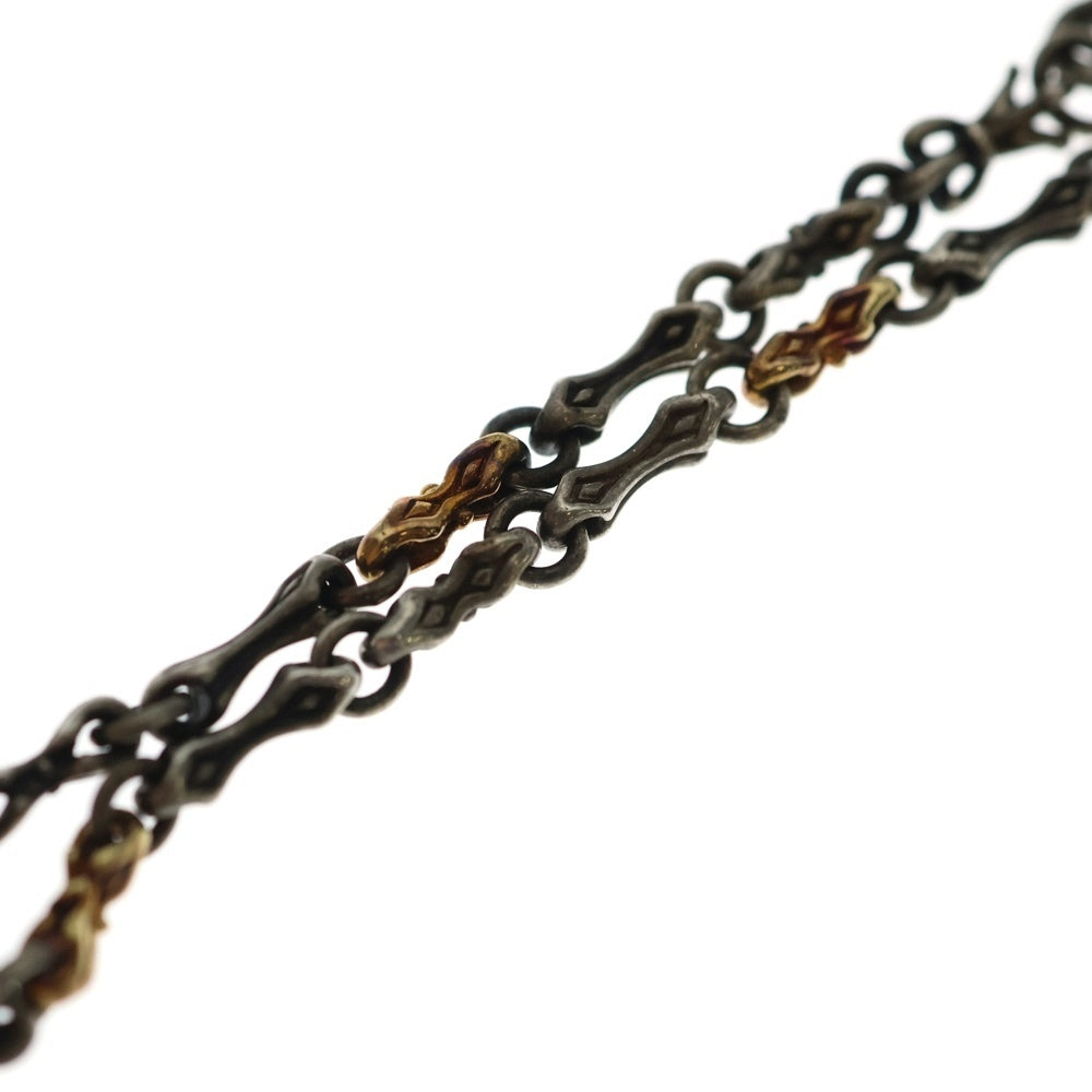 NO BRAND(ノーブランド) Chain Bracelet コンビネーション チェーンブレスレット シルバー/ゴールド