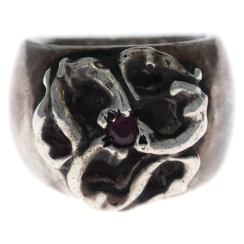NO BRAND(ノーブランド) CELTiC ARTS(セルティックアーツ) Flowe Stone Ring フラワーモチーフ ストーンリング シルバー レディース