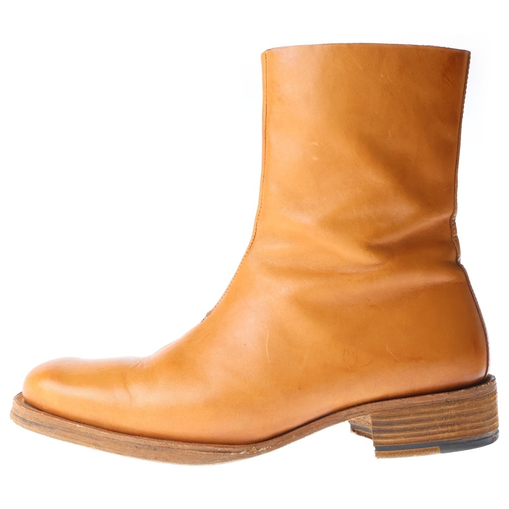 Maison Margiela(メゾンマルジェラ) 02SS Artisanal アーティザナル スクエアトゥ レザーハイカットブーツ ブラウン