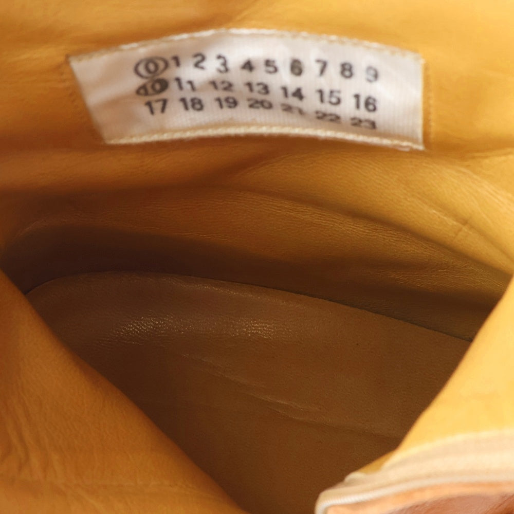 Maison Margiela(メゾンマルジェラ) 02SS Artisanal アーティザナル スクエアトゥ レザーハイカットブーツ ブラウン