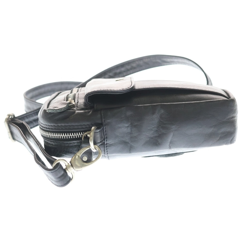 Maison Margiela(メゾンマルジェラ) 06AW Leather Shoulder Bag レザーショルダーバッグ ブラック