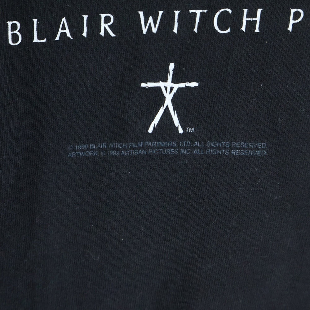 VINTAGE(ヴィンテージ) 90s THE BLAIR WITCH PROJECT TEE ザブレアウィッチプロジェクト 片面プリント 半袖Tシャツ カットソー ブラック