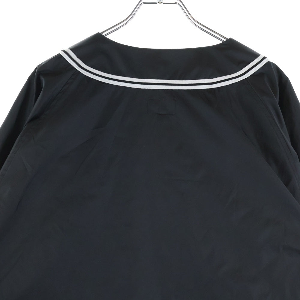 SUPREME(シュプリーム) 22SS Snap-Off Sleeve L/S Baseball Top スナップオフ スリーブ ベースボール トップ プルオーバー 長袖シャツ ブラック
